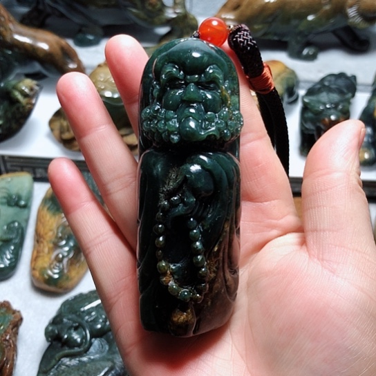 岫岩河磨玉（透闪石质玉）把件未镶嵌J****i