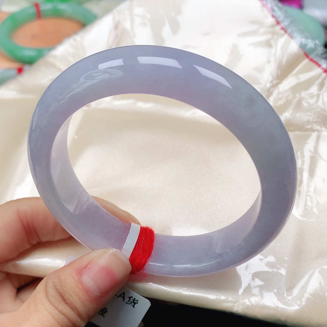 翡翠手镯未镶嵌天然翡翠手镯57