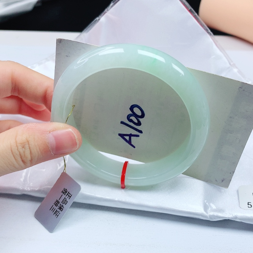 【闪购商品】翡翠手镯未镶嵌天然缅甸a货手镯54+