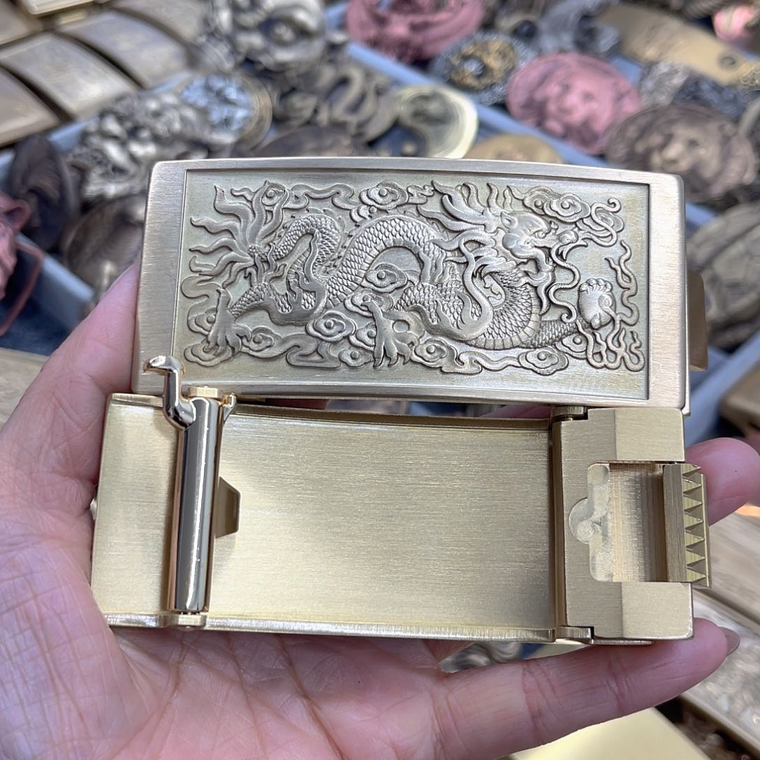 实心黄铜10公分雕刻龙