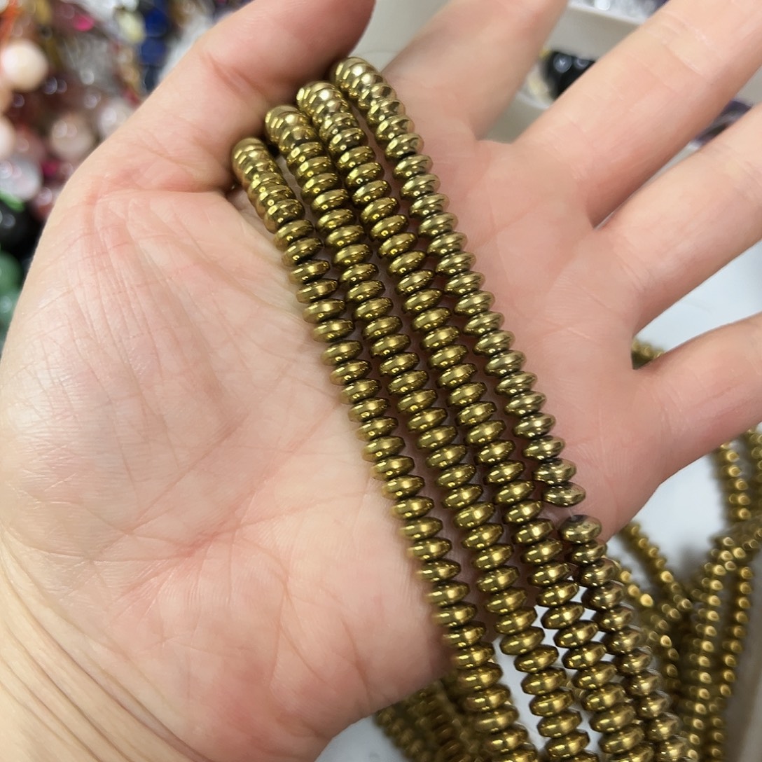 玛瑙/玉髓合金珠宝半成品，卡5➕黑胆石隔片一条