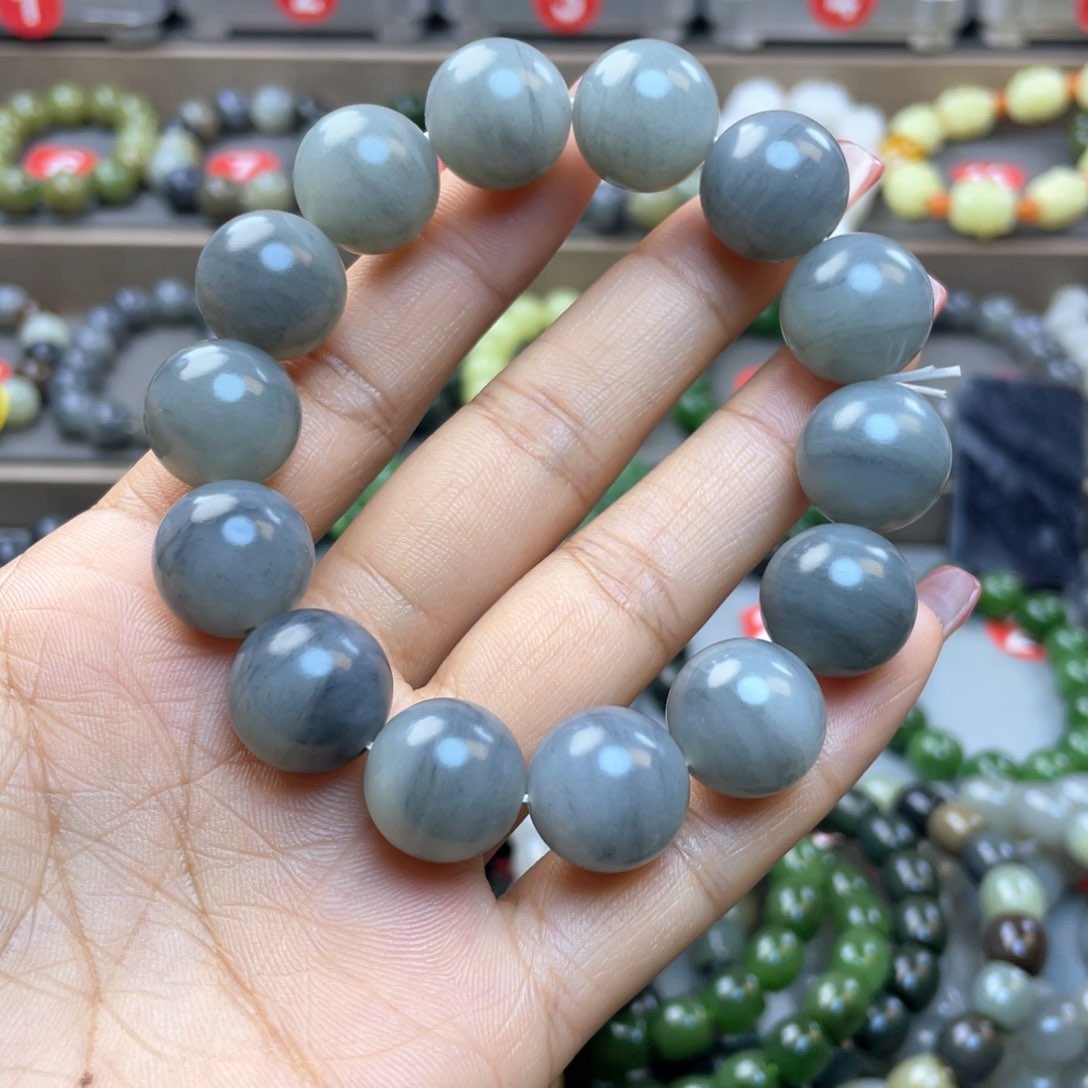 和田玉手链未镶嵌彬*哥