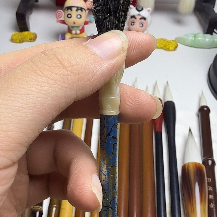 毛笔书法作品纯松尾