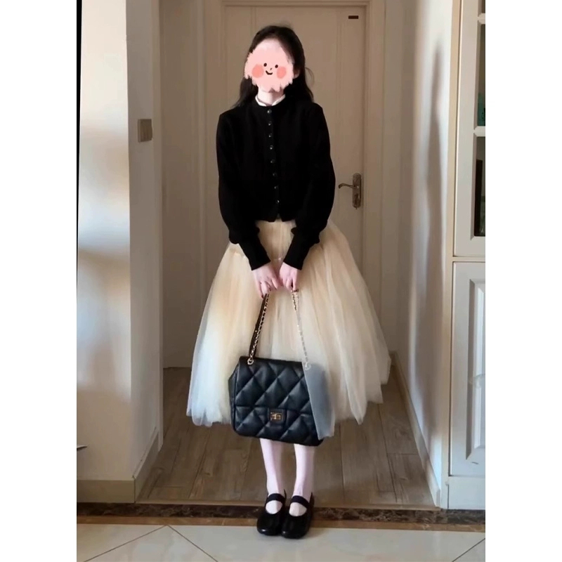 秋冬季炸街一整套女装洋气时髦衣服富家千金套装高级感裙子两件套