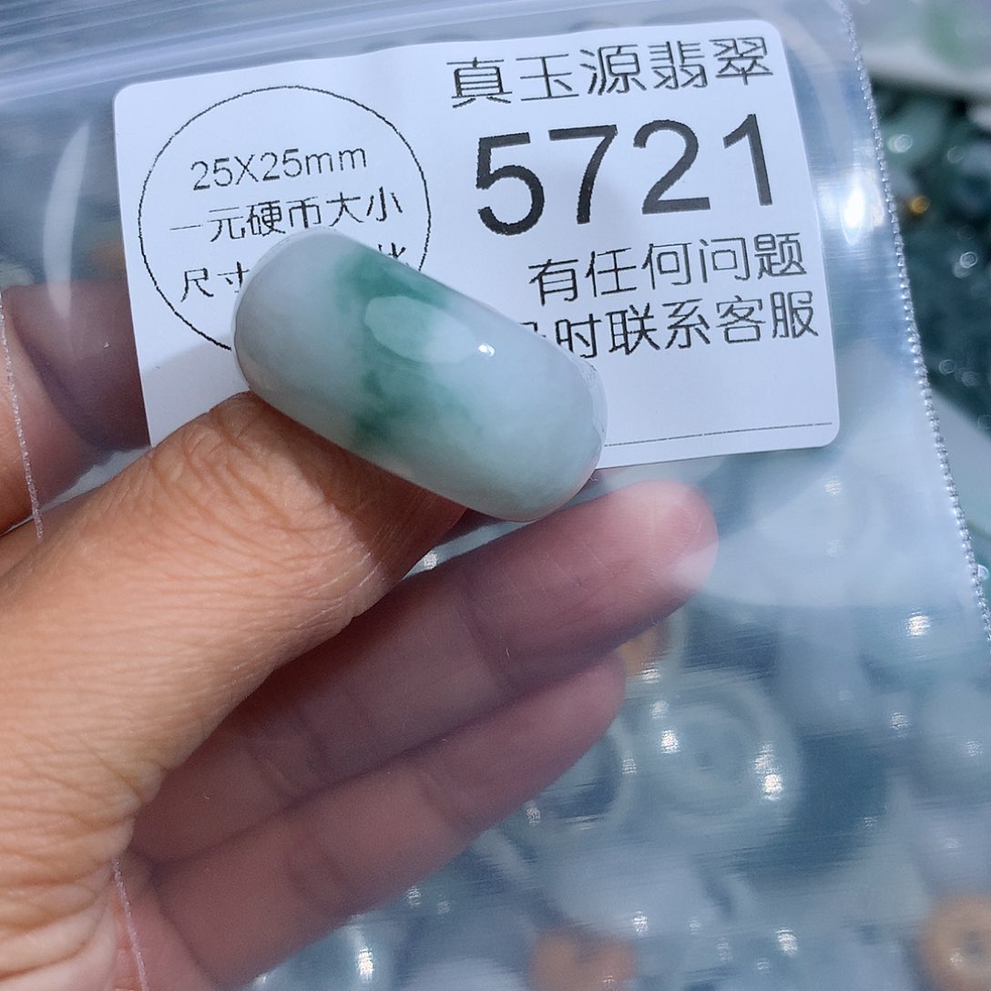 翡翠未镶嵌颈饰5721。