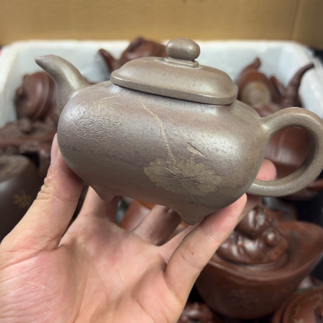 茶壶紫砂宜兴原矿紫砂壶260毫升容量
