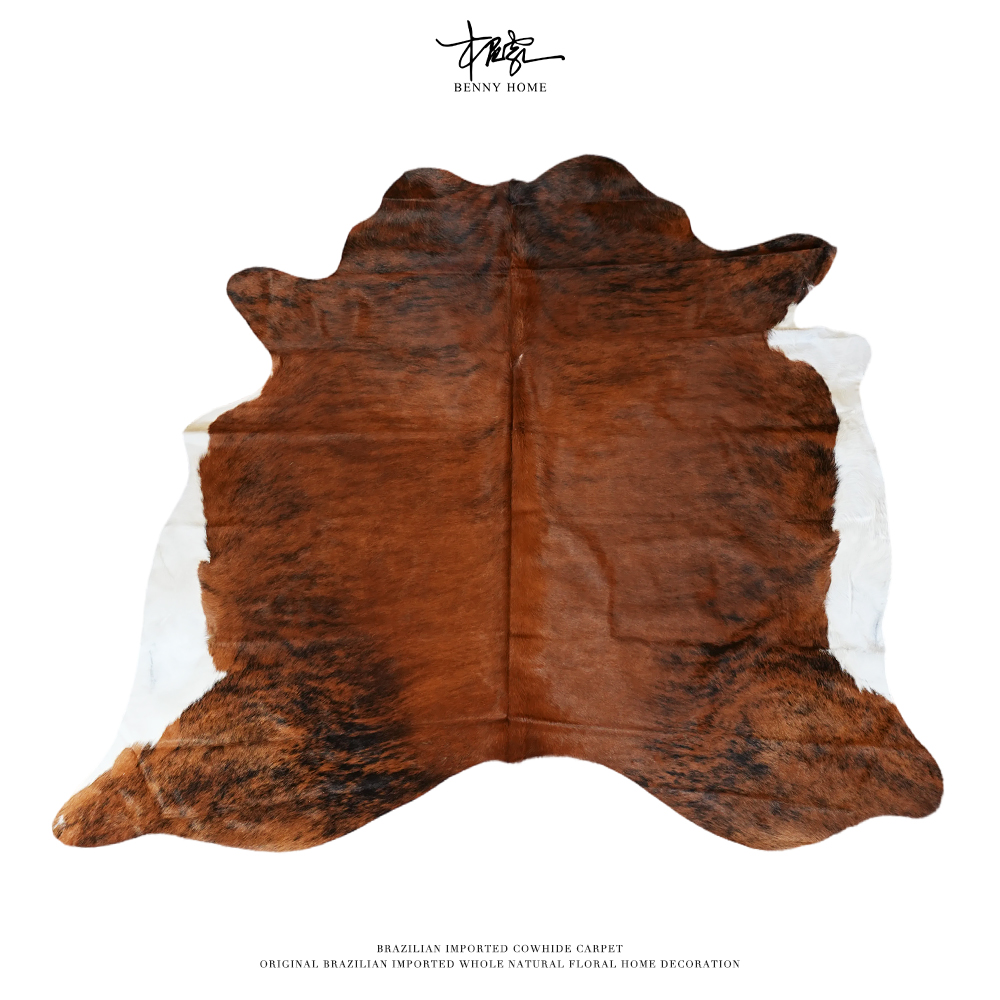 【本尼家】P71轻奢北欧风整张牛皮地毯210*205cm