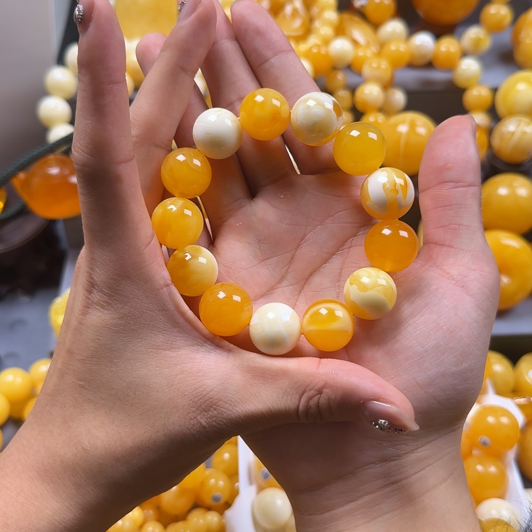 琥珀珠宝奇石未镶嵌17mm