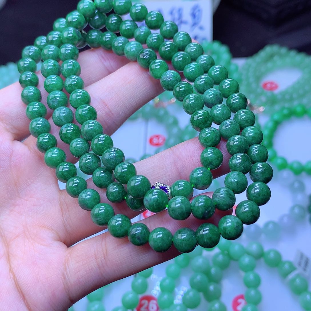 翡翠毛衣链未镶嵌卡7