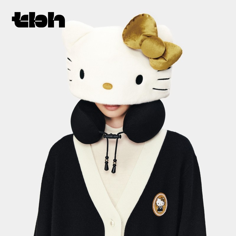 tbh野兽派家居三丽鸥Hello Kitty连帽旅行U型枕旅行便携颈枕