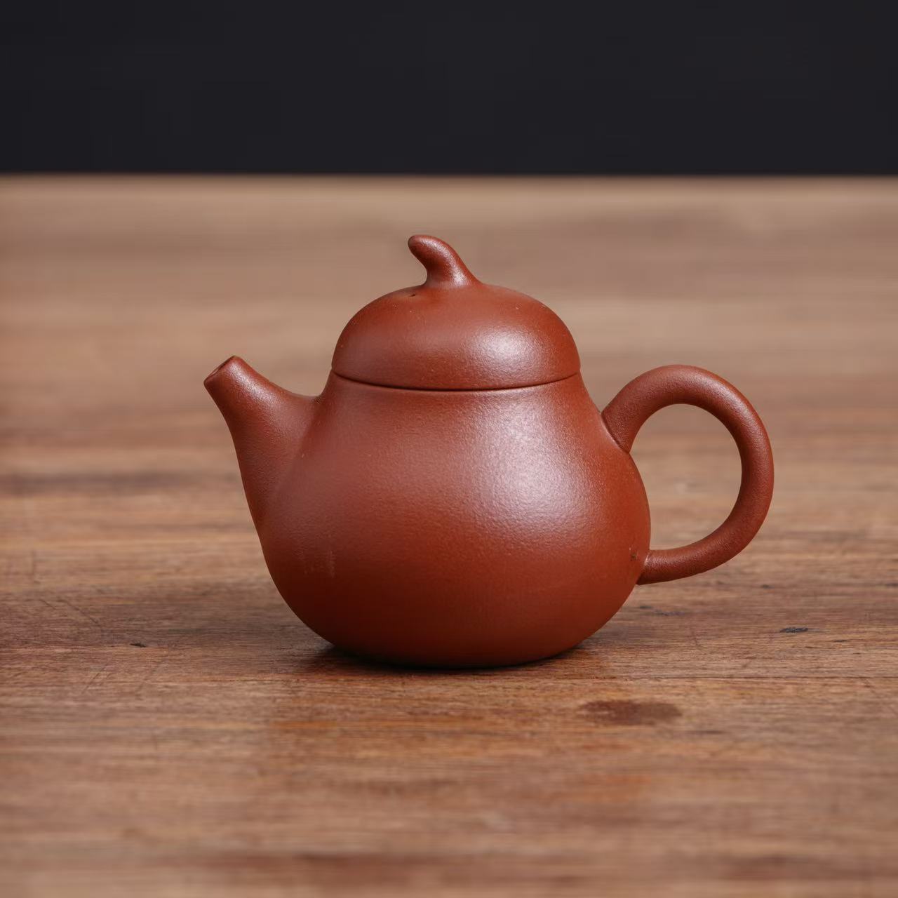高档紫砂壶朱泥梨形壶小容量泡茶壶