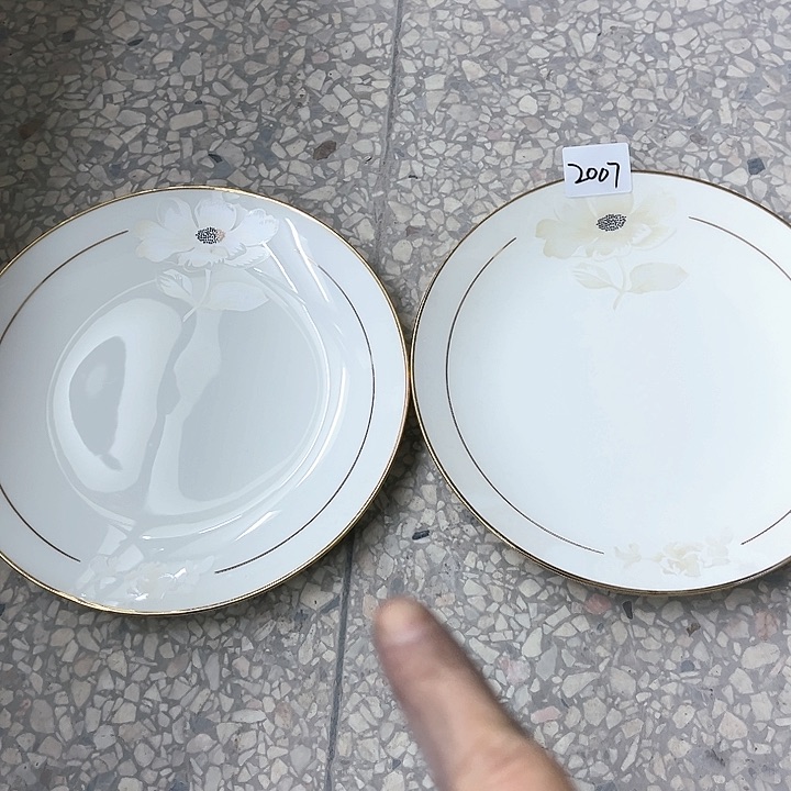 碗2007微瑕碗盘，破损包赔补差价，不补发