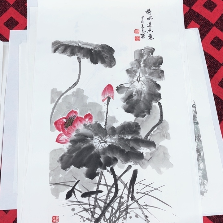 国画纯手绘国画作品展100/50