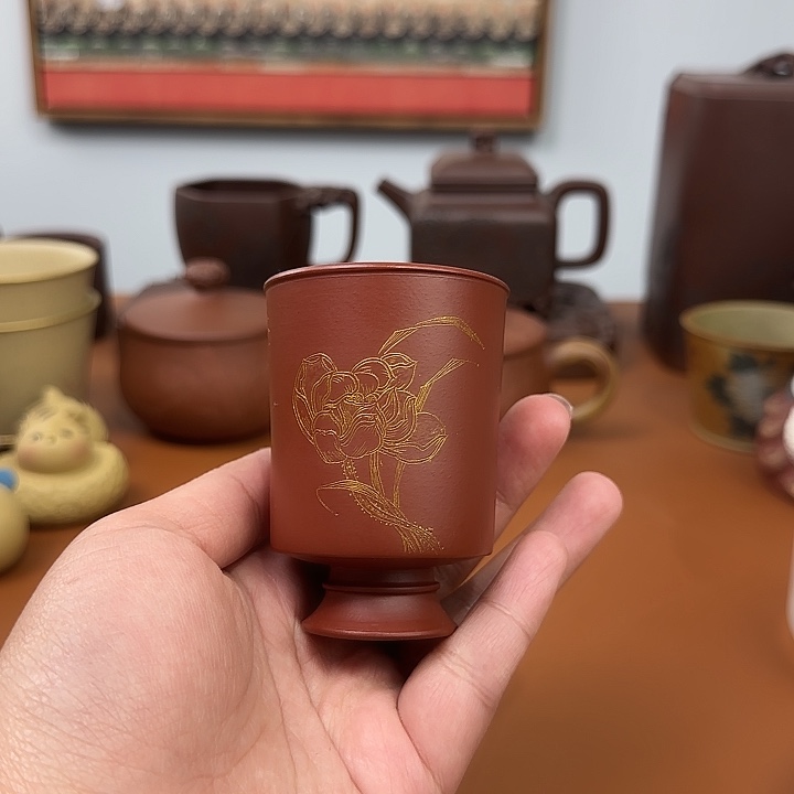 宜兴紫砂微瑕主人杯杯