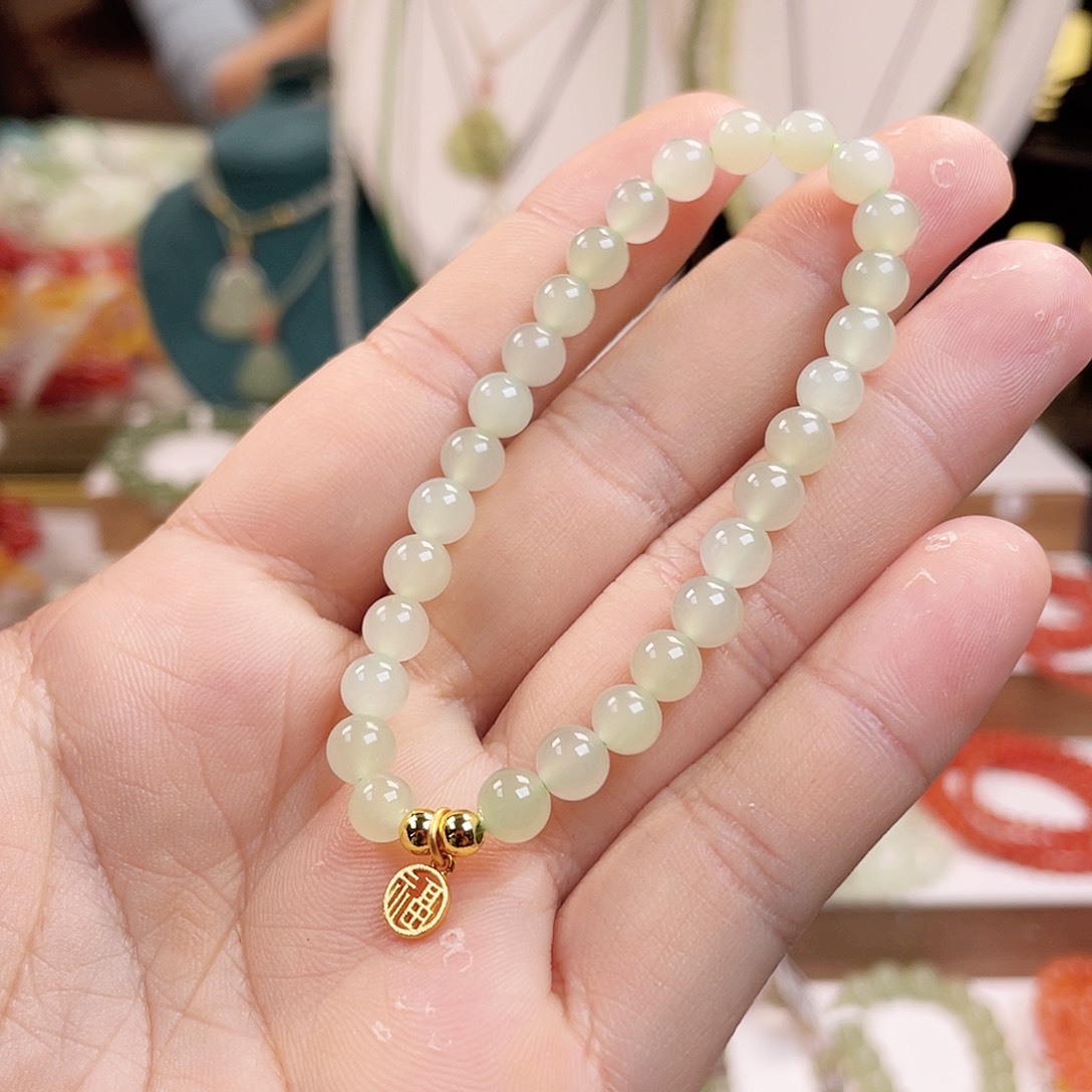 和田玉手链未镶嵌6