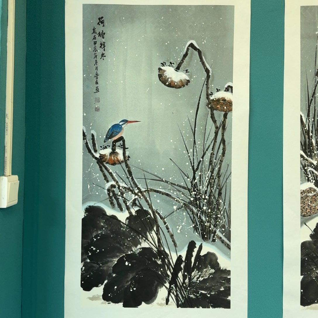 国画李庆友花鸟作品