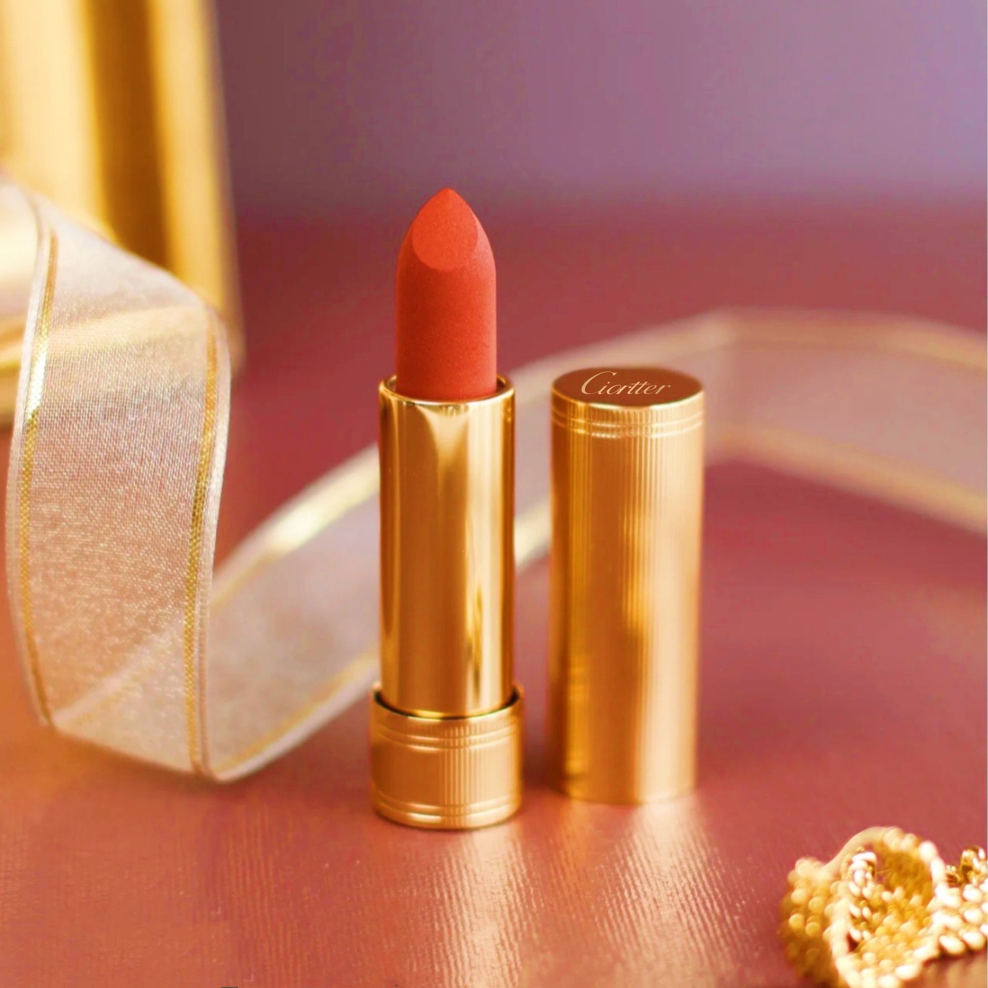 【专柜正品】Ciortter倾色柔雾唇膏小金管显白口红 新年限定款礼盒