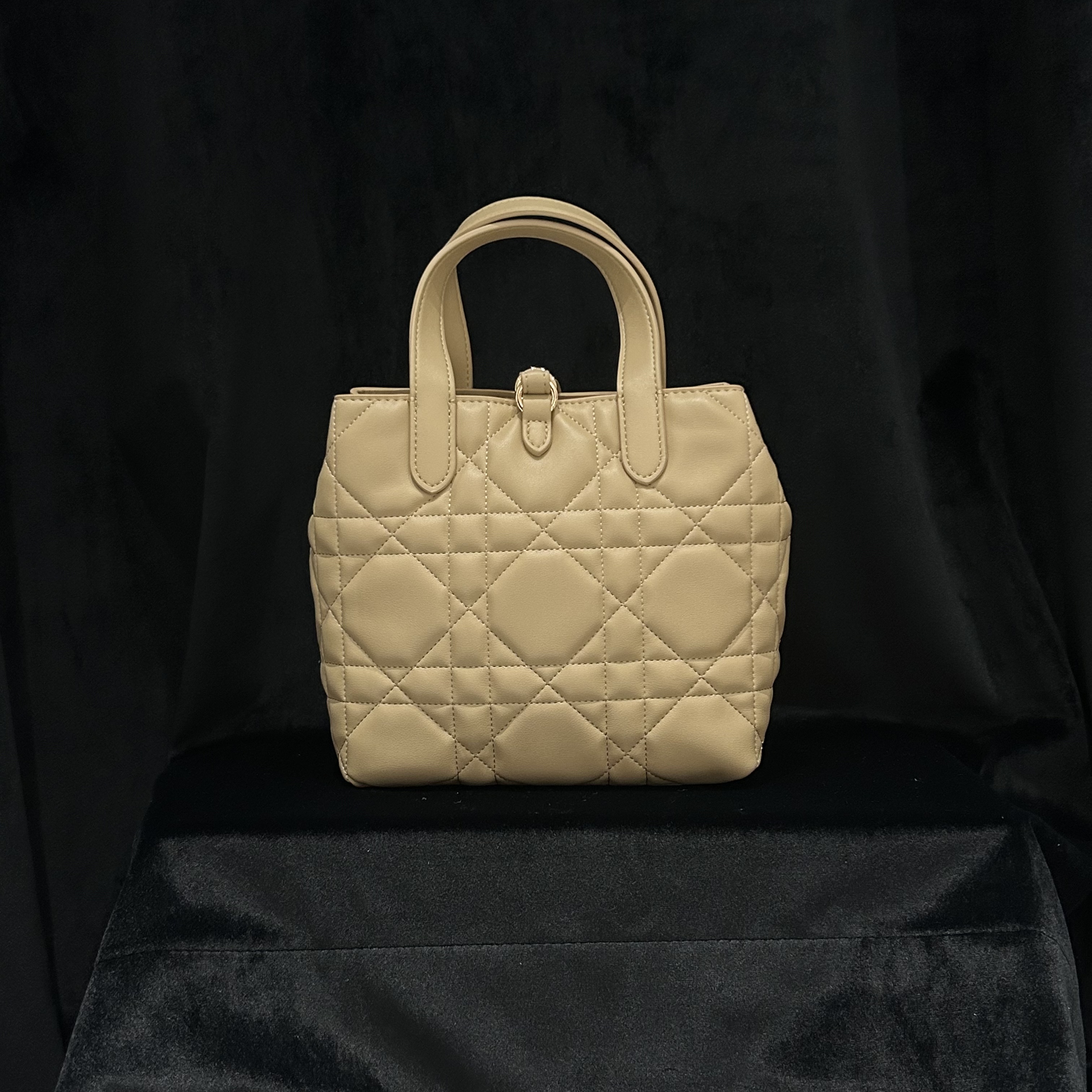 COCO DICV2025新款高端定制时尚女包 三格方小土 杏色20cm