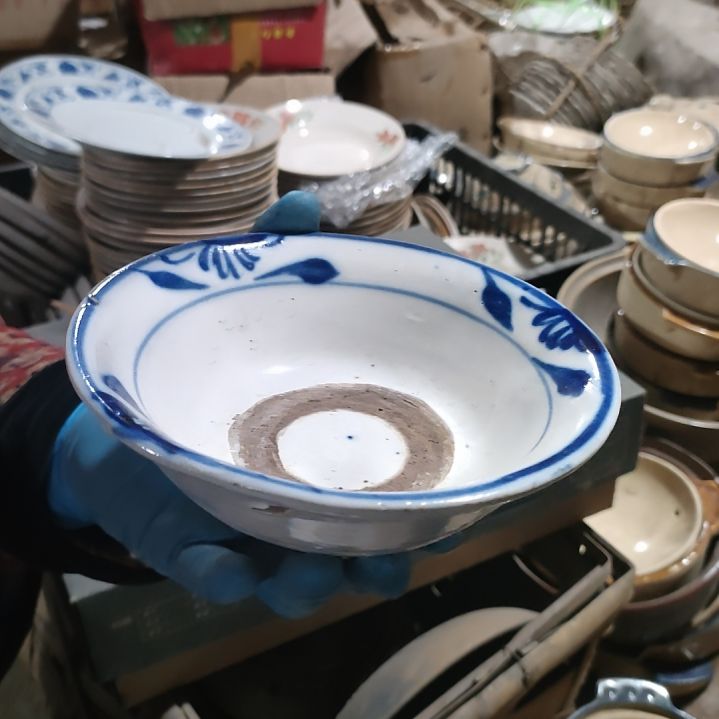 摆件素*陶瓷盘子碗啥都有12个