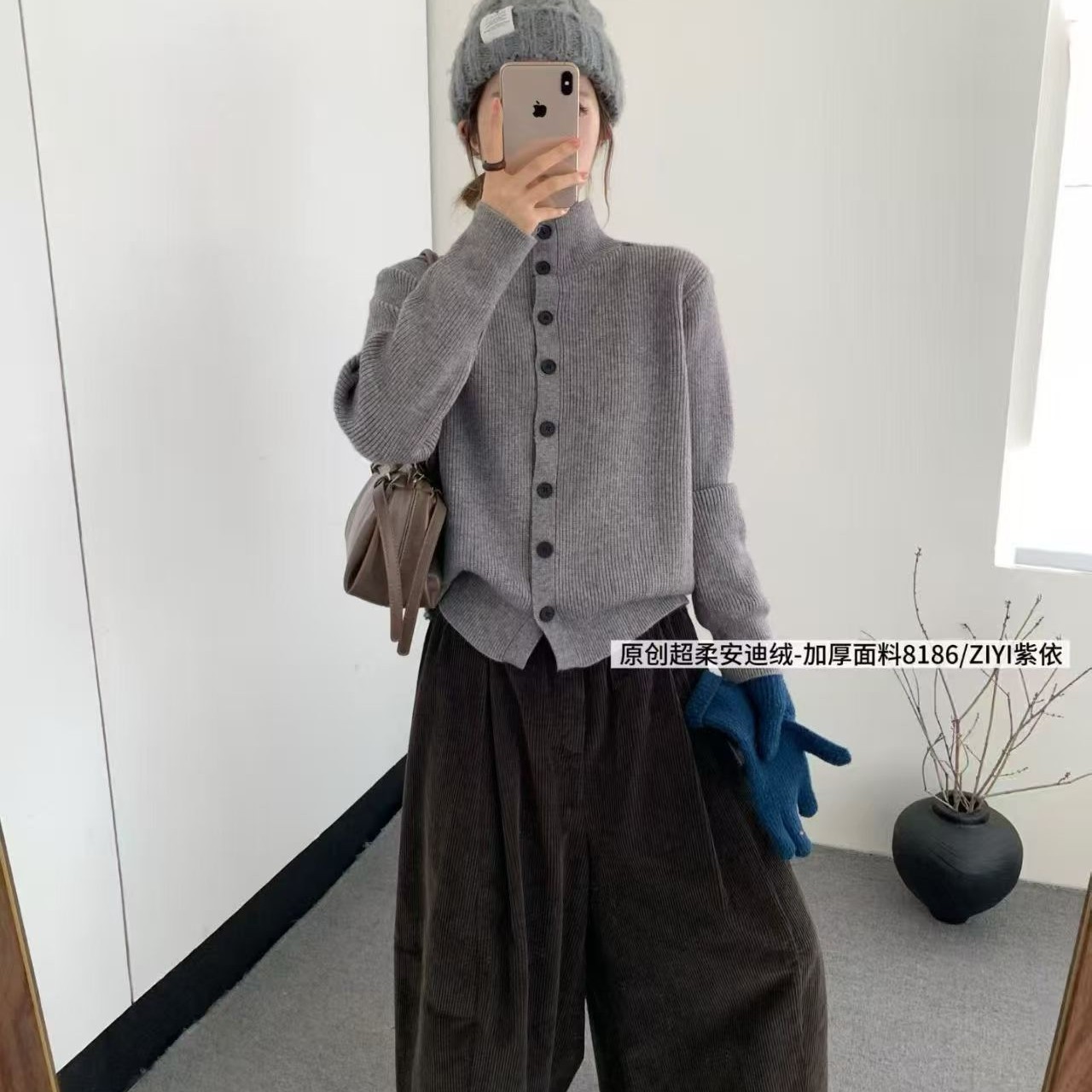 针织毛针织衫轻熟风秋季休闲风加厚女冬季时尚毛衫