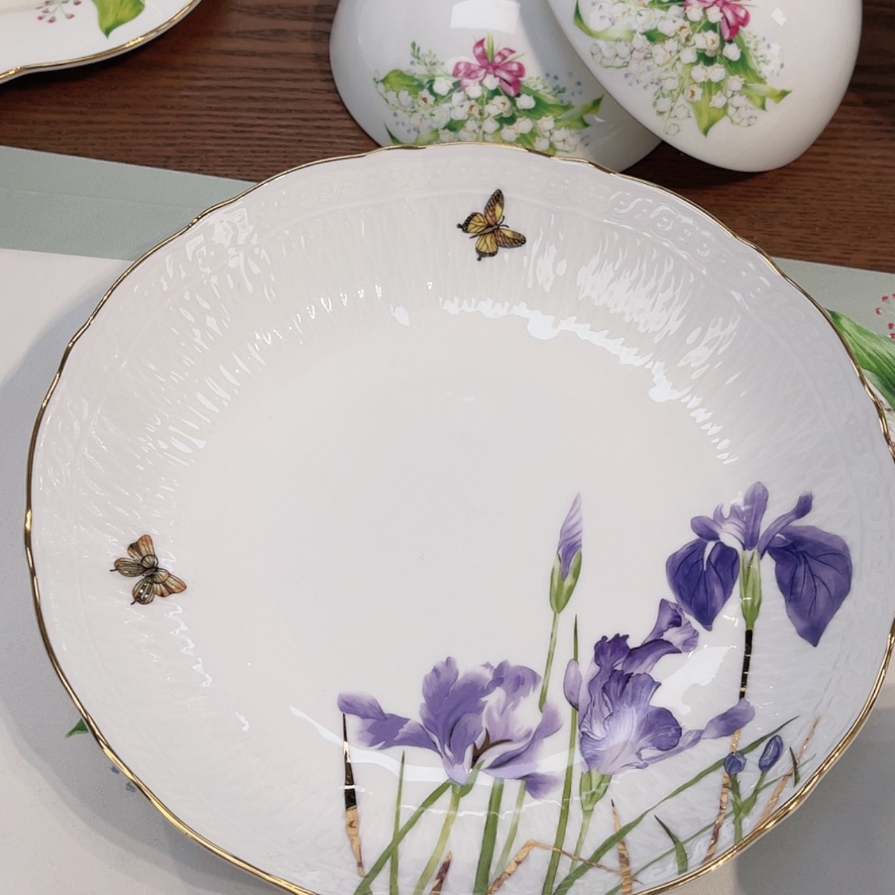 【闪购商品】瓷片雪**骨盘盘———两个深盘————-