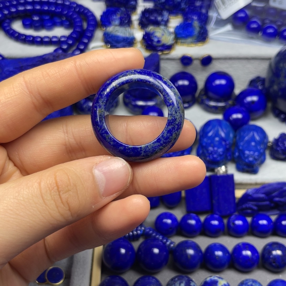 青金石板指未镶嵌九**客