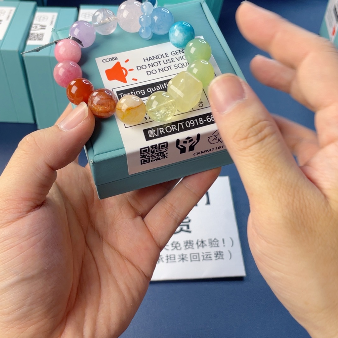 水晶手链银S925镶嵌