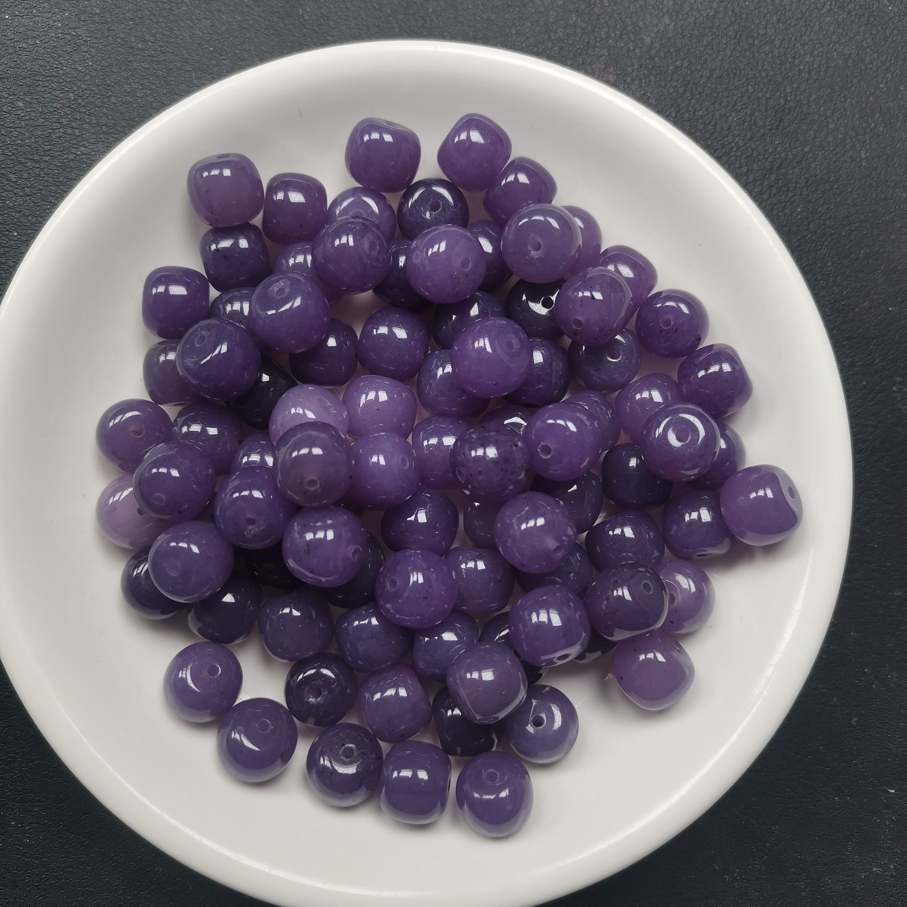 散珠w2555浓烟紫老型10mm*20颗