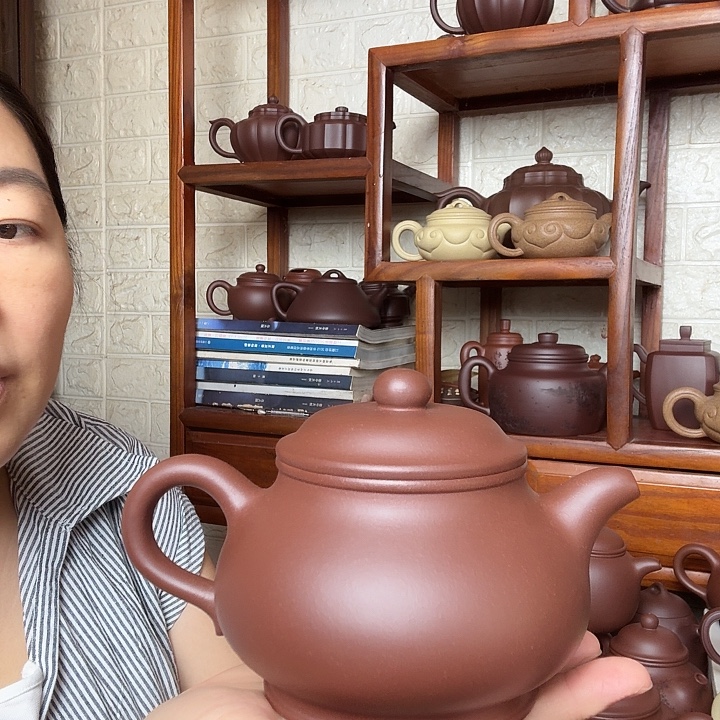 平***子茶壶紫砂大潘壶500cc底槽清精工半手工