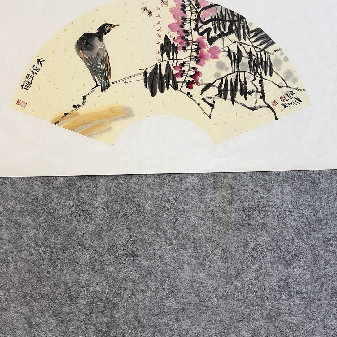 D***d国画手绘花鸟国画作品