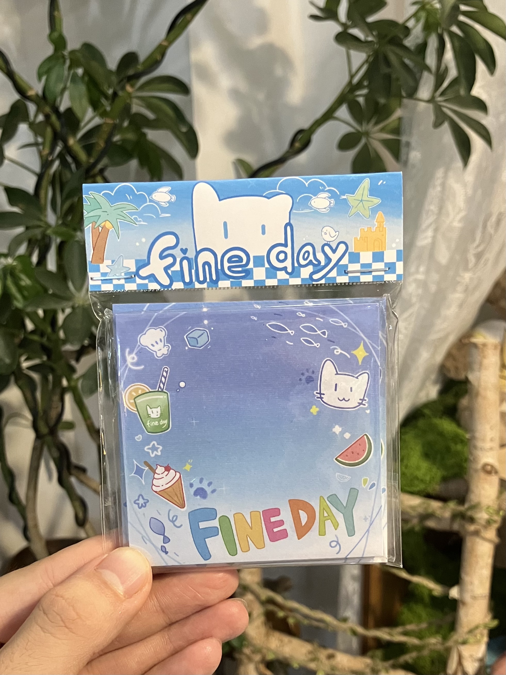 发呆fine day发呆猫便利贴