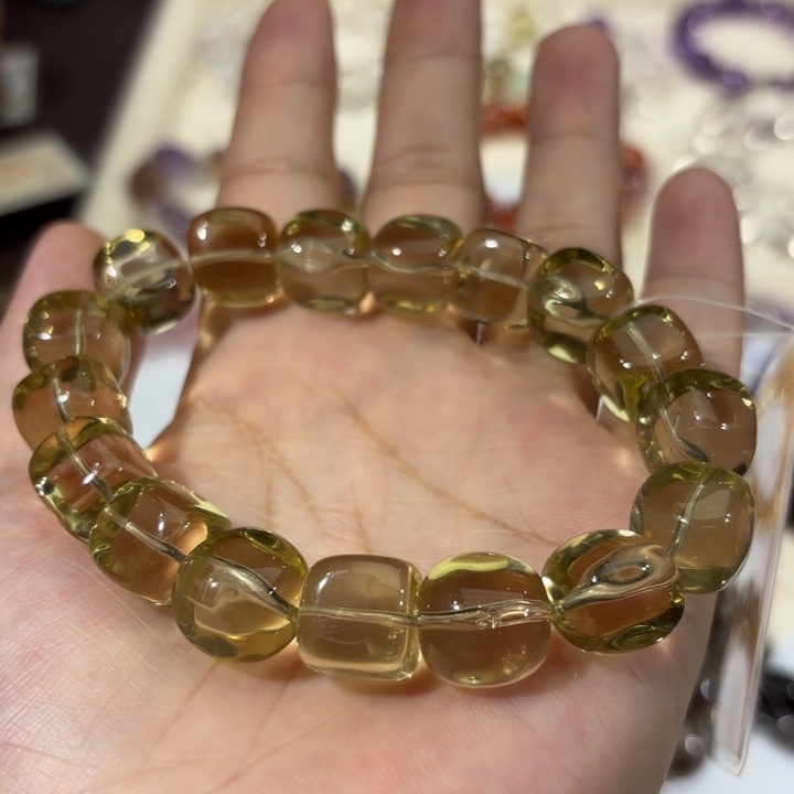 未镶嵌手链水晶黄水晶