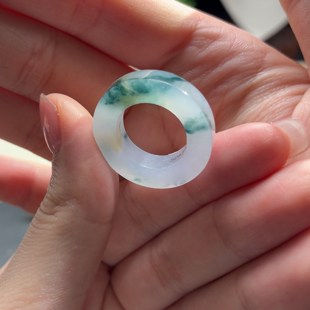 未镶嵌定制翡翠冰紫水墨兰 10-15