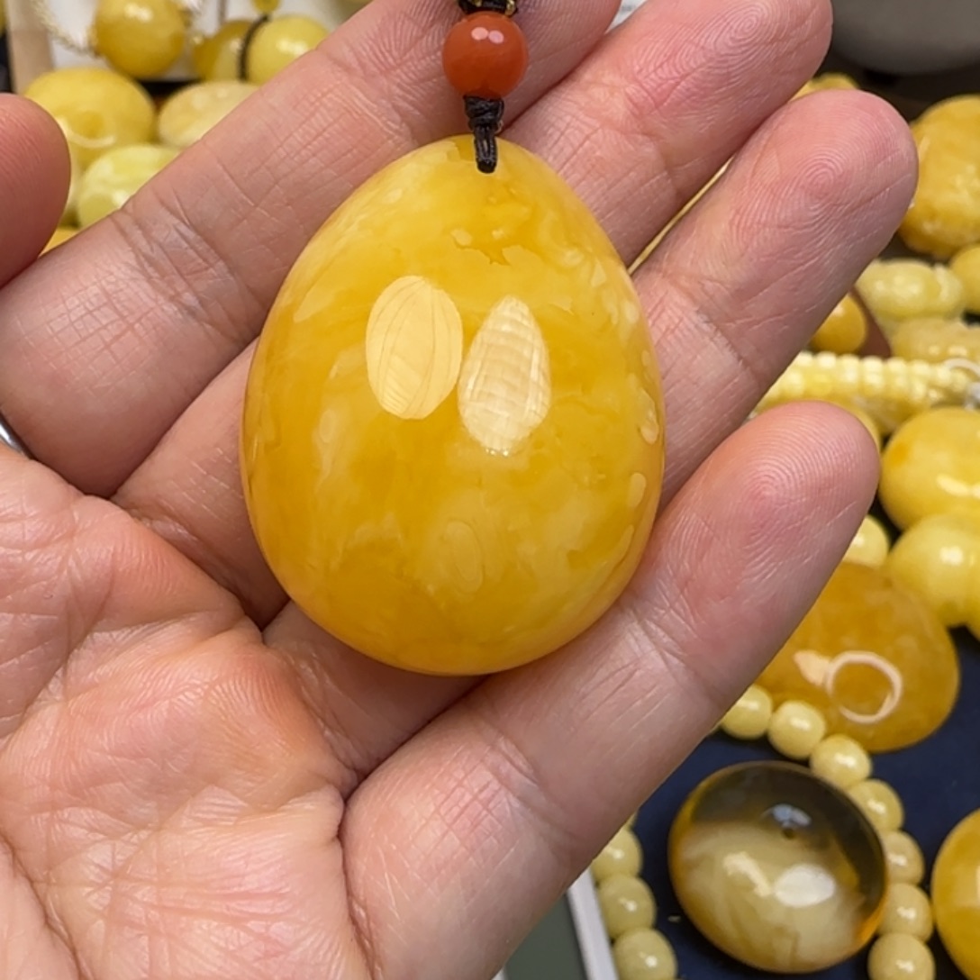 蜜蜡未镶嵌颈饰天然蜜蜡