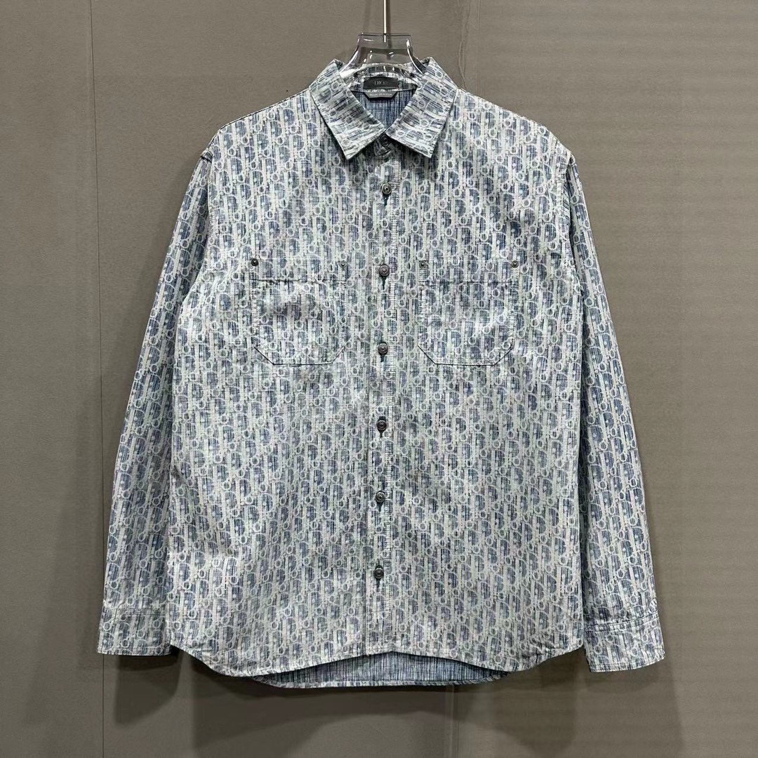 全新未使用  Dior 迪奥 满印牛仔布外套 37码 D14991