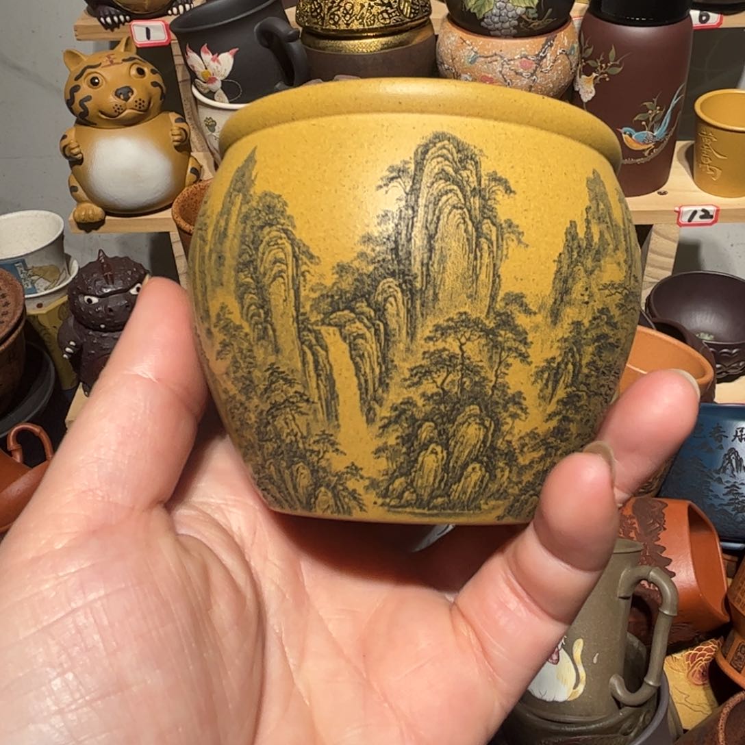 紫砂茶杯宜兴紫砂主人杯