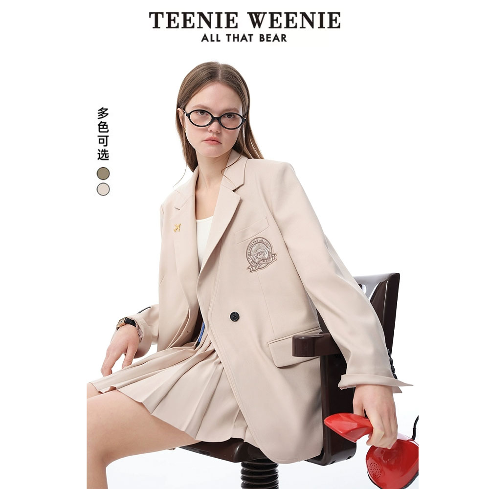 【达人专属】TeenieWeenie小熊欧若风可拆卸领西装外套TTJK256306I