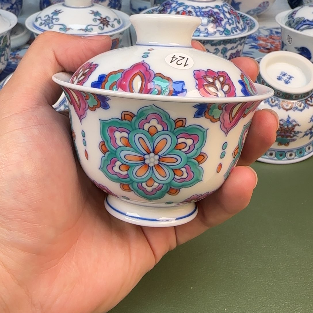 彦祖纯手工手绘茶具124