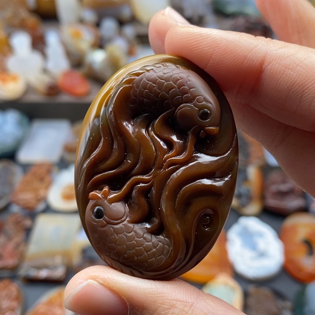 未镶嵌吊坠(不含链)玛瑙/玉髓