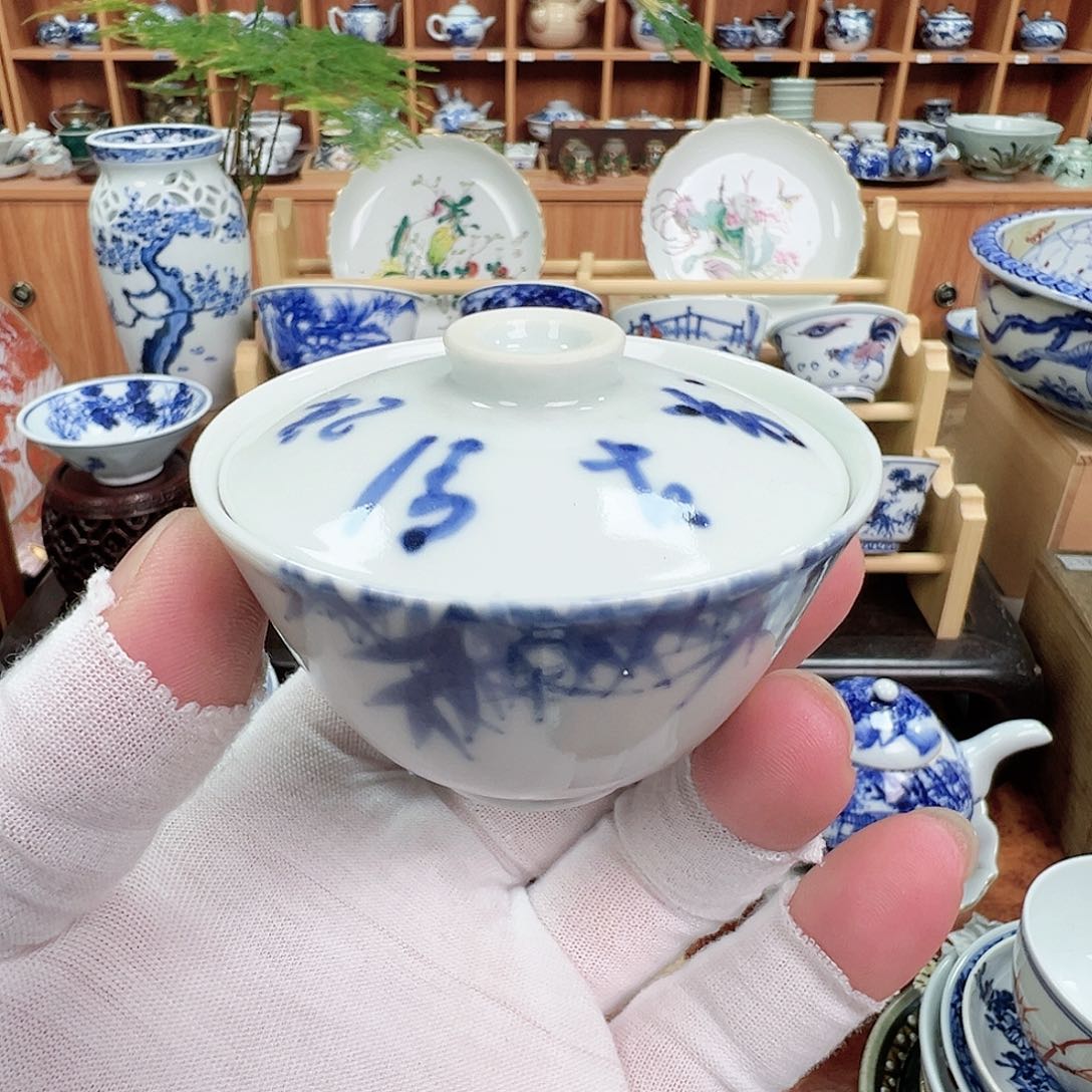 柴窑茶具茶壶龟水小盖碗