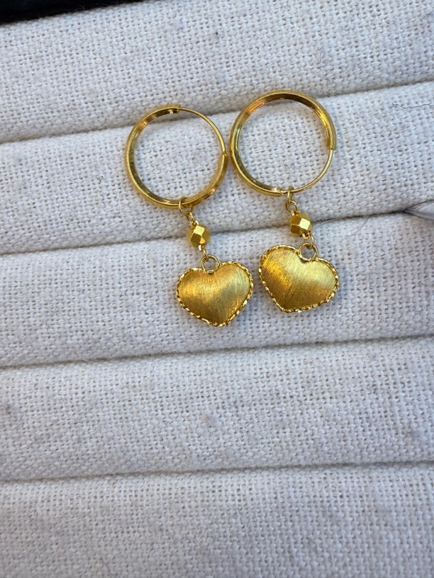 足金一款两戴 耳饰（吊坠可拆）