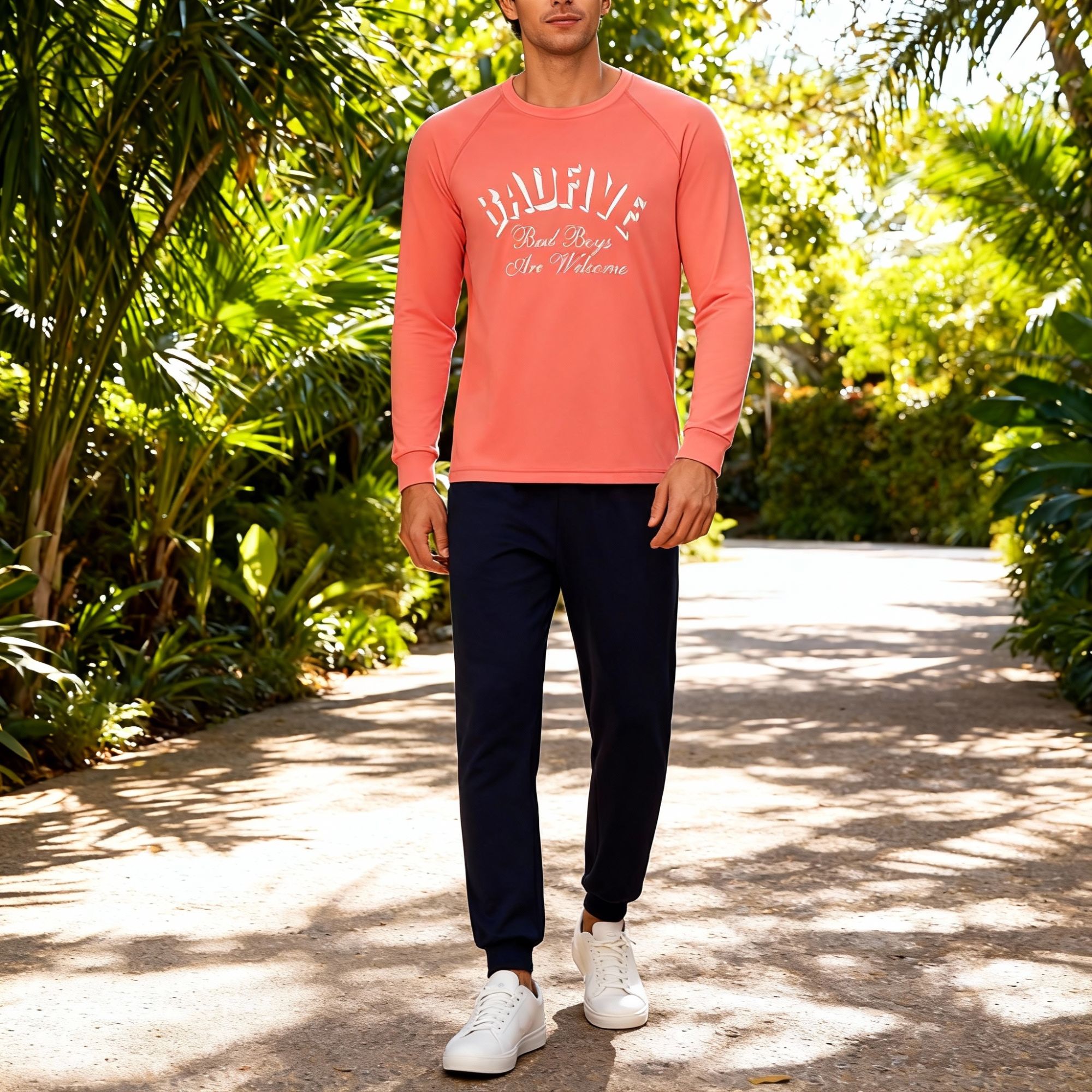 李宁篮球男子长袖T恤秋圆领宽松休闲上衣运动服ATLT107-B品