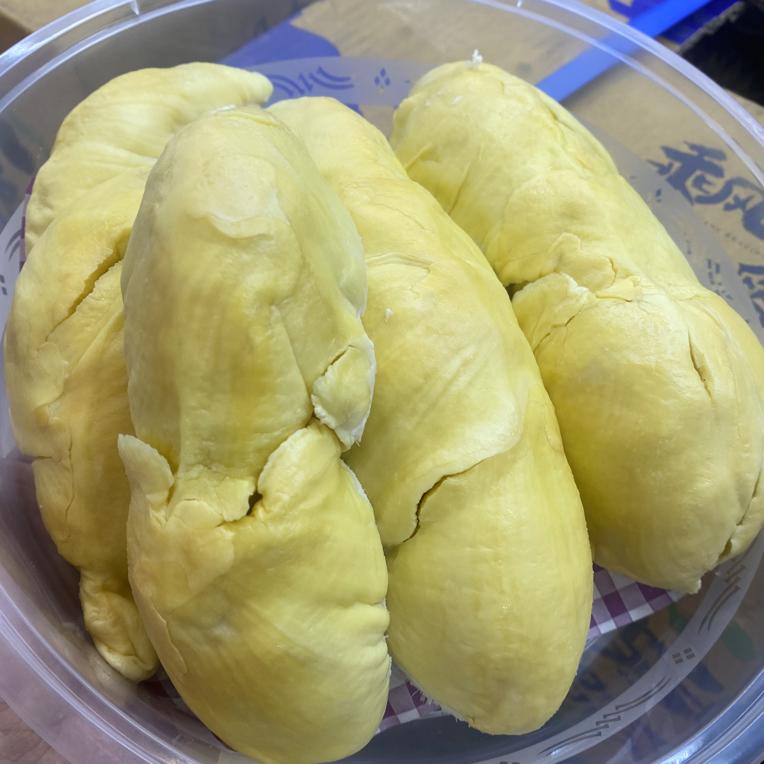 泰国一级树熟金枕榴莲 3-4斤 保4房）138元/个 熟度好干包核小 新鲜榴莲金枕泰国