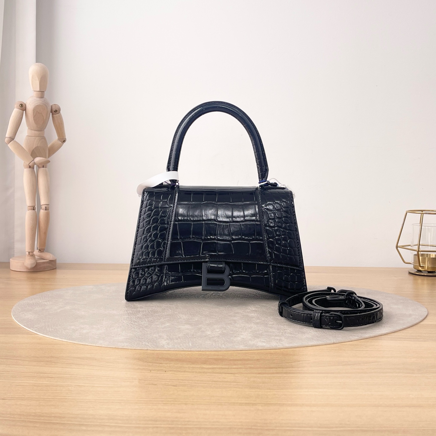 95新 Balenciaga/巴黎世家 【九筒奢品】沙漏S码/单肩包/9819