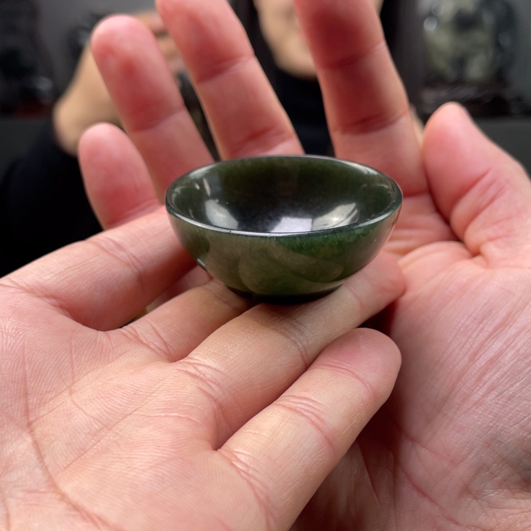 未镶嵌和田玉摆件和田玉茶杯未镶嵌