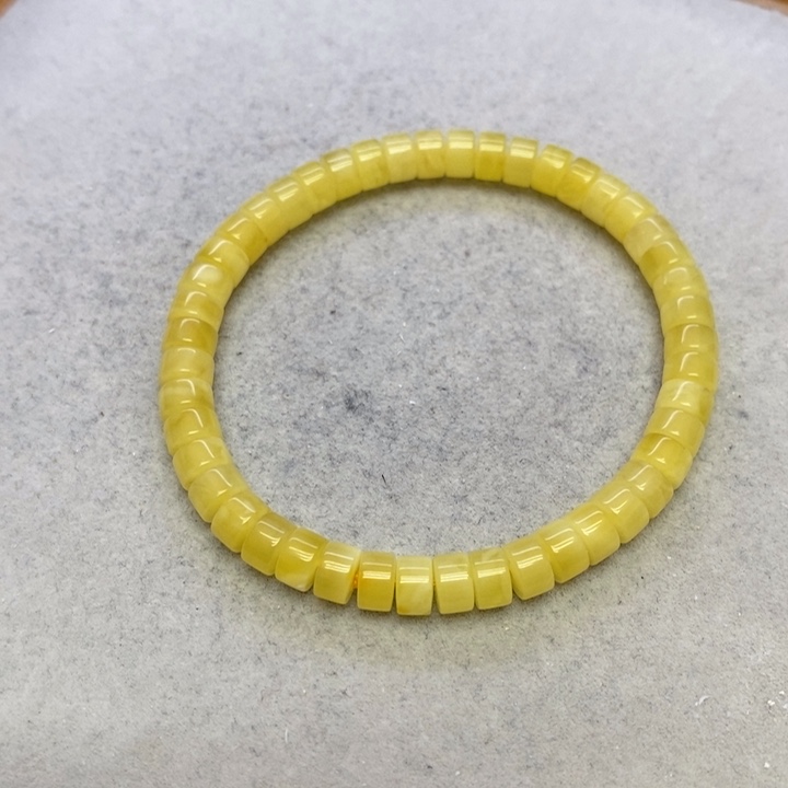 蜜蜡裸石未镶嵌手串