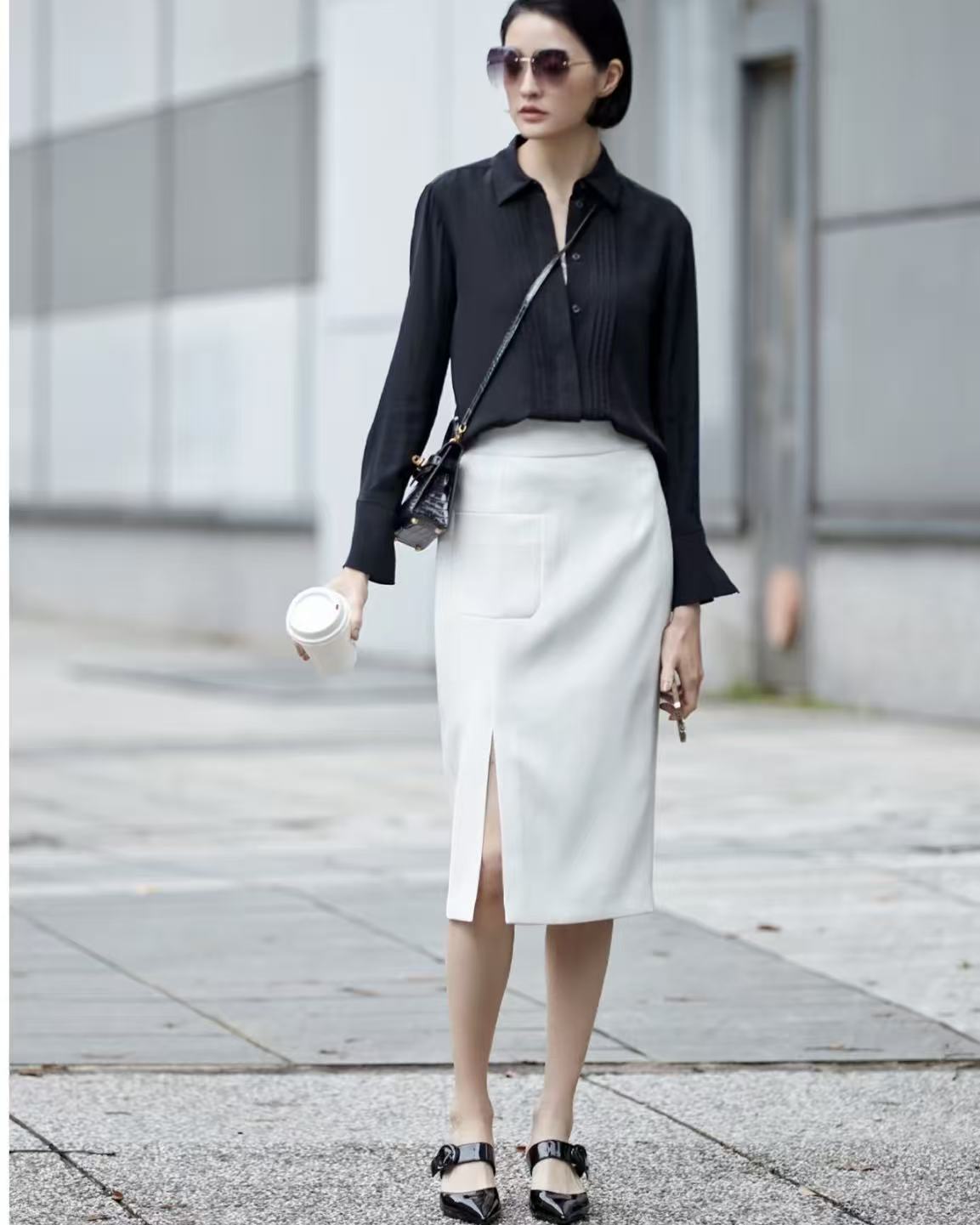 【杭州•NiAo】NN3549-时尚女装设计感半身裙法式气质显瘦洋气百搭