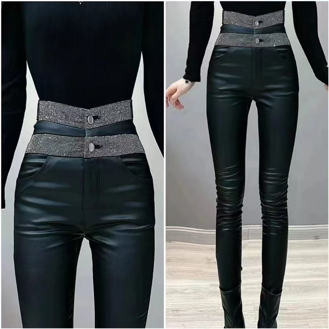 05【凡家衣橱】时尚百搭洋气重工显瘦铅笔裤