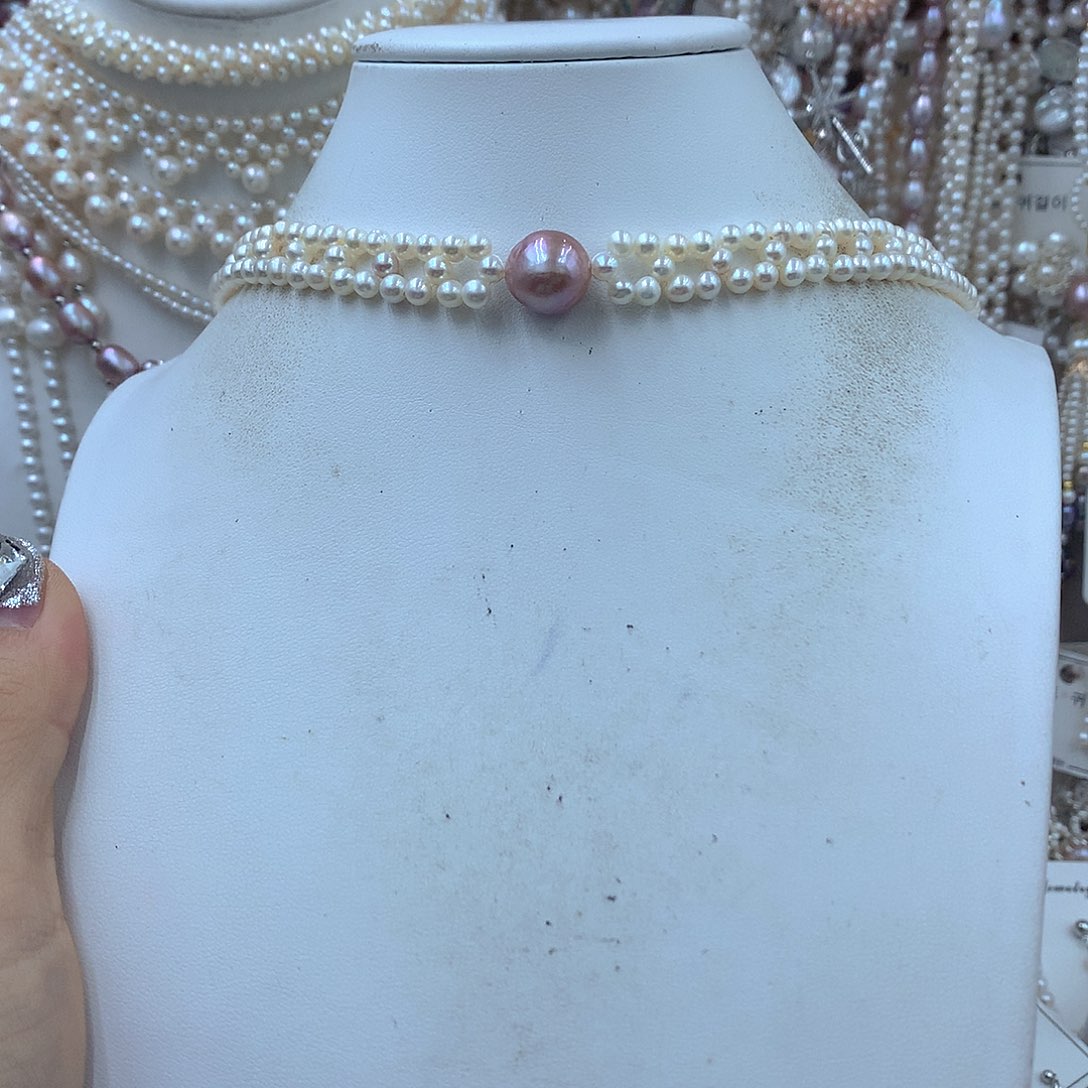 有***好耳饰淡水珍珠银S925镶嵌