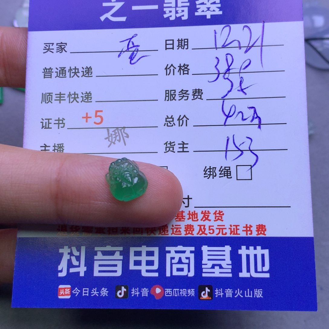 颈饰未镶嵌翡翠蛋*宝